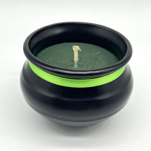 Irish Country Pottery Candle Pot Black Cauldron Halloween St Paddys Day Ireland - Picture 2 of 8